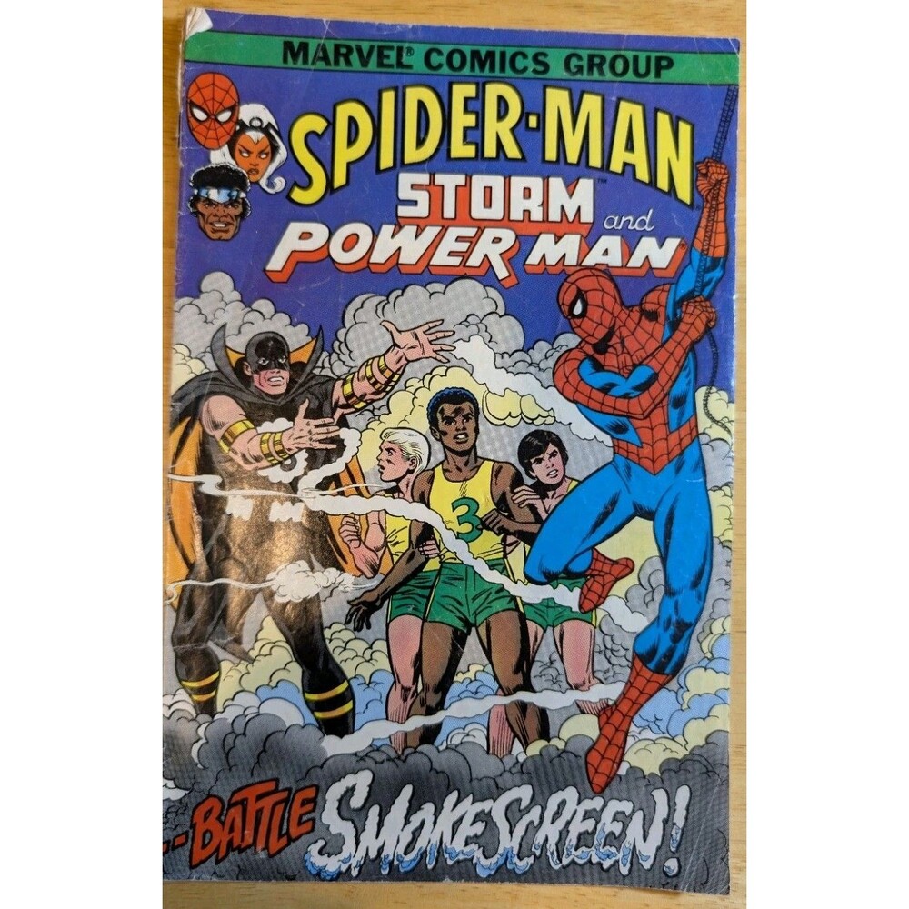 Spider-Man, Storm and Power Man 1981 Marvel Comics Comic Book b&b